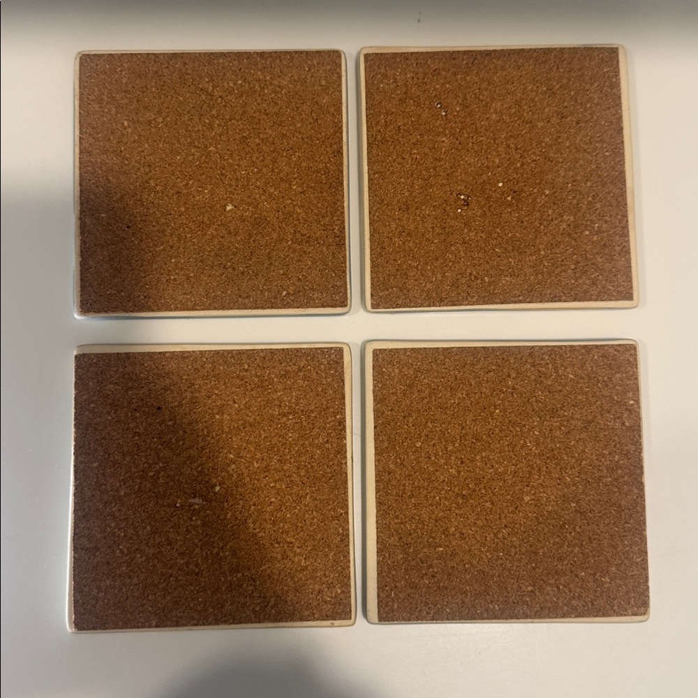 Seashells Starfish Themed Ceramic Coasters - Picture 5 of 5